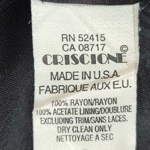 Vtg Criscione Button Front Red Black Vest Sz M - Picture 8 of 11